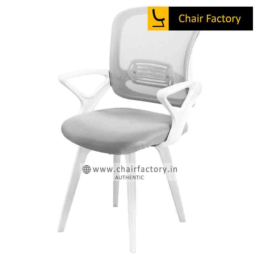Euroton white visitor office chair